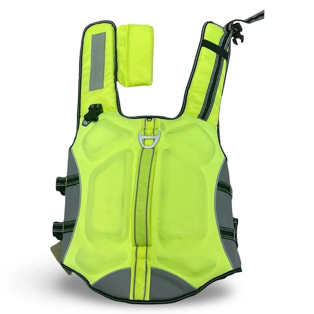 Arcadia Trail High Visibility Dog Life Jacket Flotation Aid Yellow Large